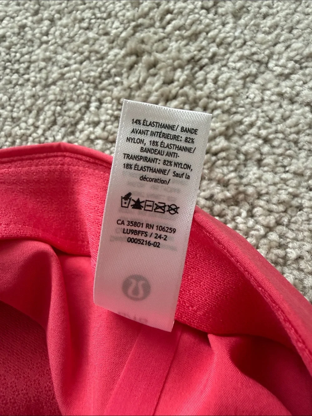 Lululemon Fast and Free Running Hat Adjustable Pink L/XL